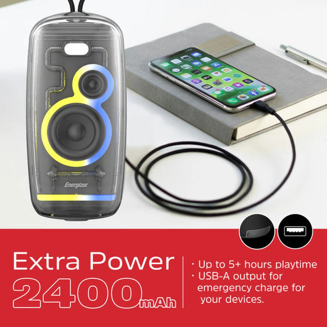 Energizer Bluetooth Speaker with LED Light | BTS164 - Image 3