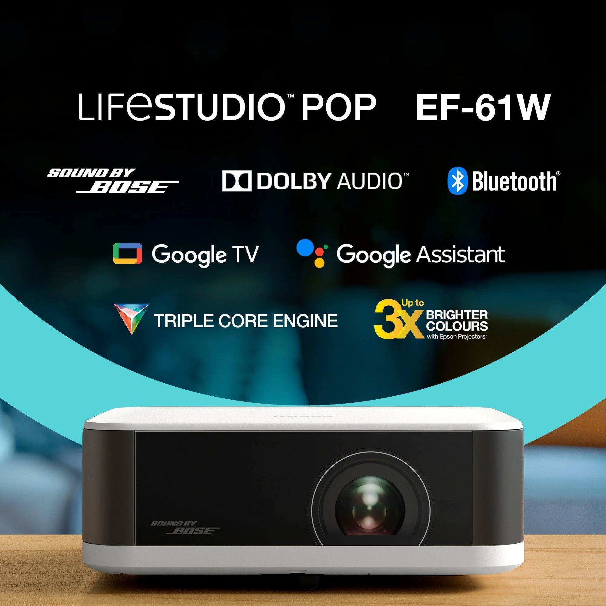 Epson EpiqVision Mini EF-61W Full HD Smart Projector | V11HB72040 - Image 2