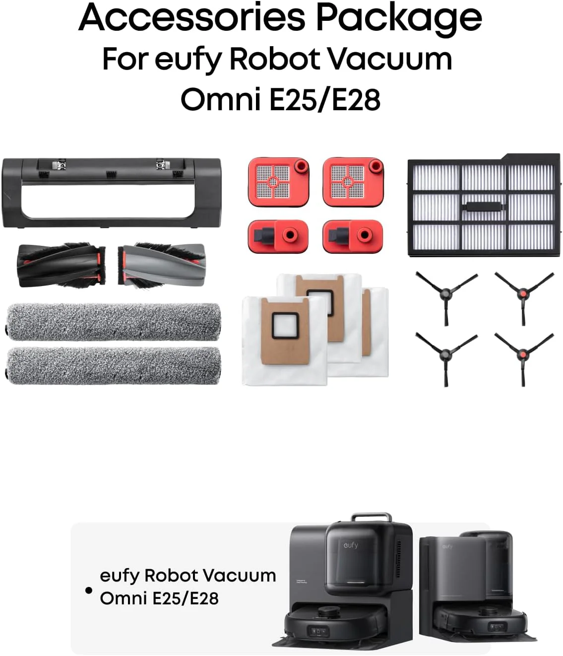 Eufy Accessories Pack for Robot Vacuum Omni E28 & E25 | T290QAR0 - Image 2