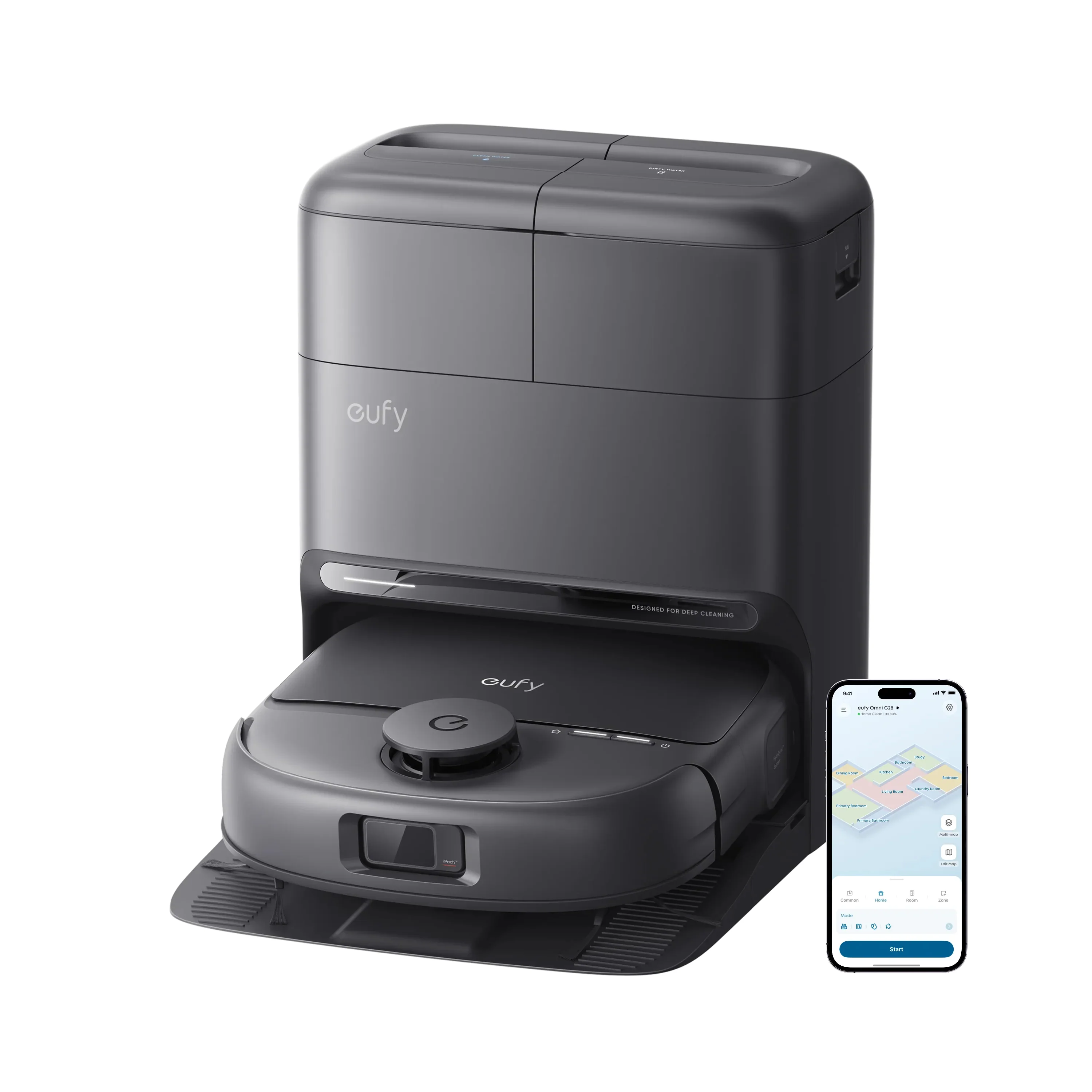 Eufy Omni C28A Robot Vacuum & Mop with All-in-One Station with Accessory Kit | T211AV10 - Image 4