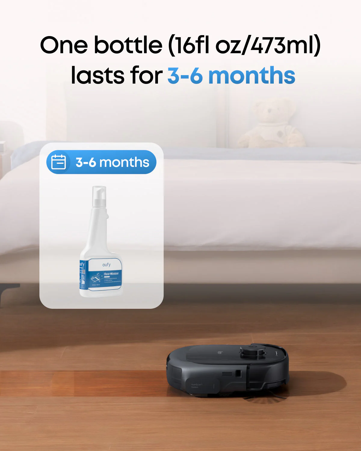 Eufy Robovac Floor Cleaning Solution 473 ml for Omni E28 | T290SA10 - Image 5