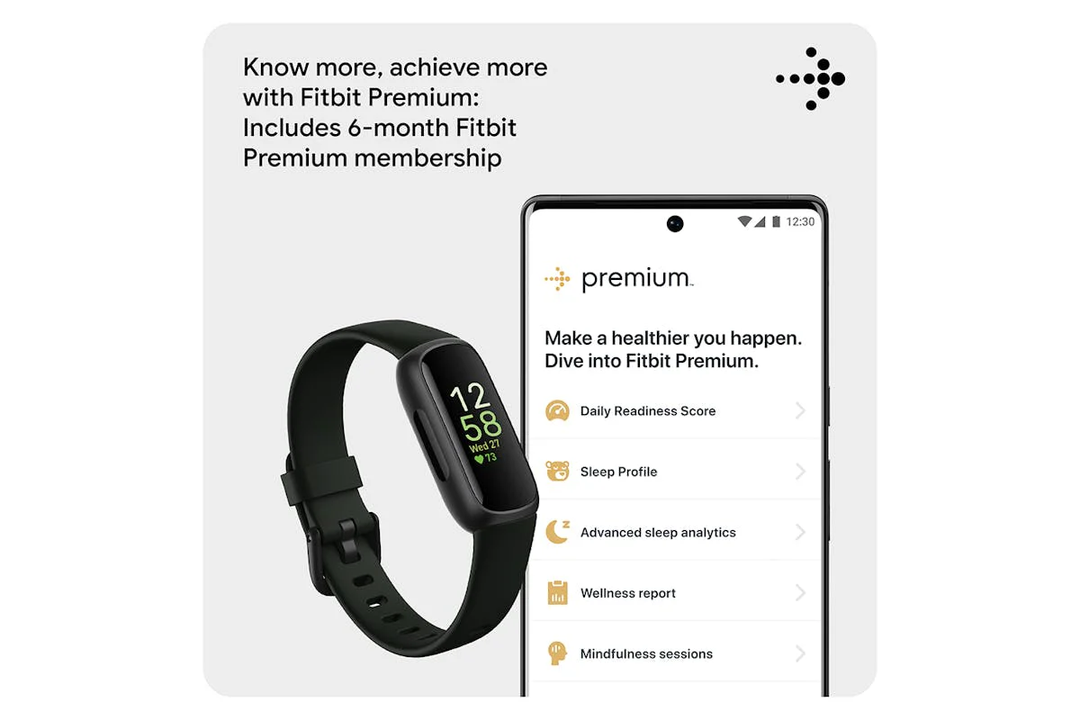 Fitbit Inspire 3 - Health & Fitness Tracker with 10-Day Battery & AMOLED Display - Black/Midnight Zen | 79-FB424BKBK - Image 4