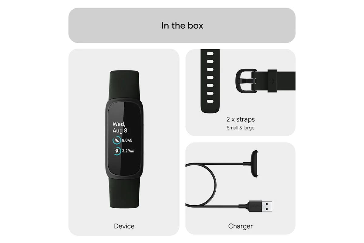 Fitbit Inspire 3 - Health & Fitness Tracker with 10-Day Battery & AMOLED Display - Black/Midnight Zen | 79-FB424BKBK - Image 8
