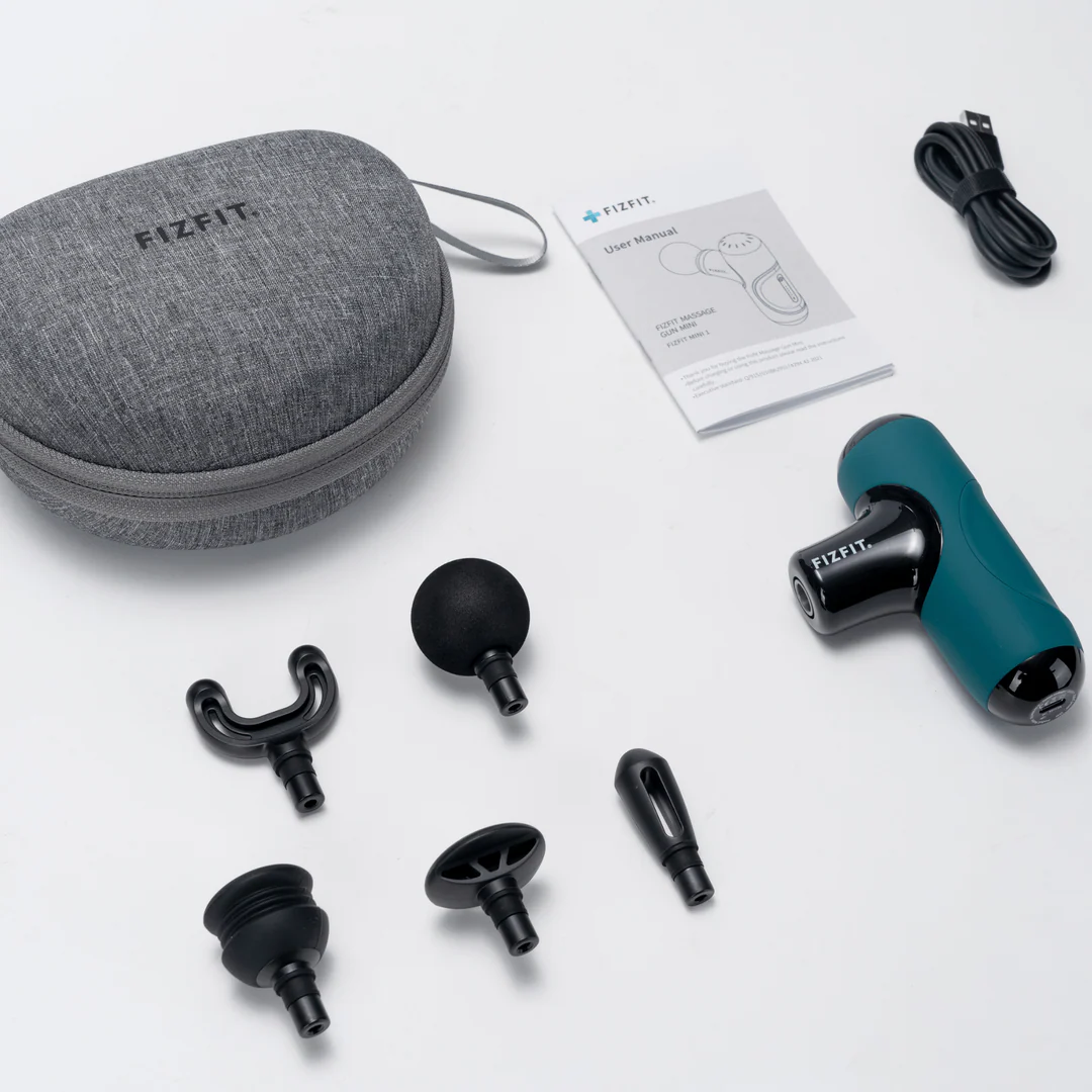 FIZFIT Massage Gun Mini in Turquoise & Black | 490254 - Image 2