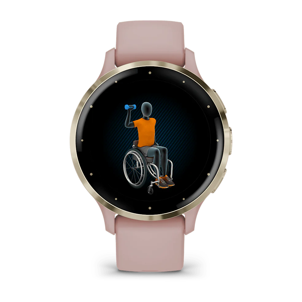 Garmin Venu 3s Smartwatch - Soft Gold - Rose Case | 49-GAR-010-02785-03 - Image 6
