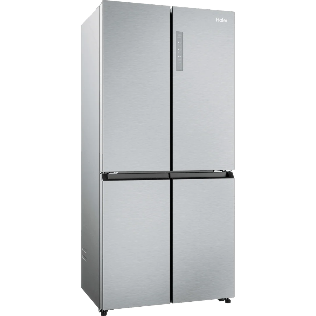 Haier Cube 83 Series American Fridge Freezer – Silver | HCR3818ENMG - Image 2