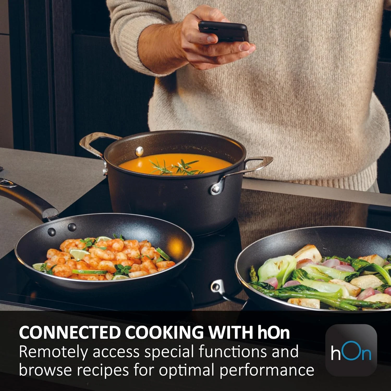 Haier ID Series 2 60cm 4 Zone Induction Hob with WiFi | HAISJ64MC - Image 6