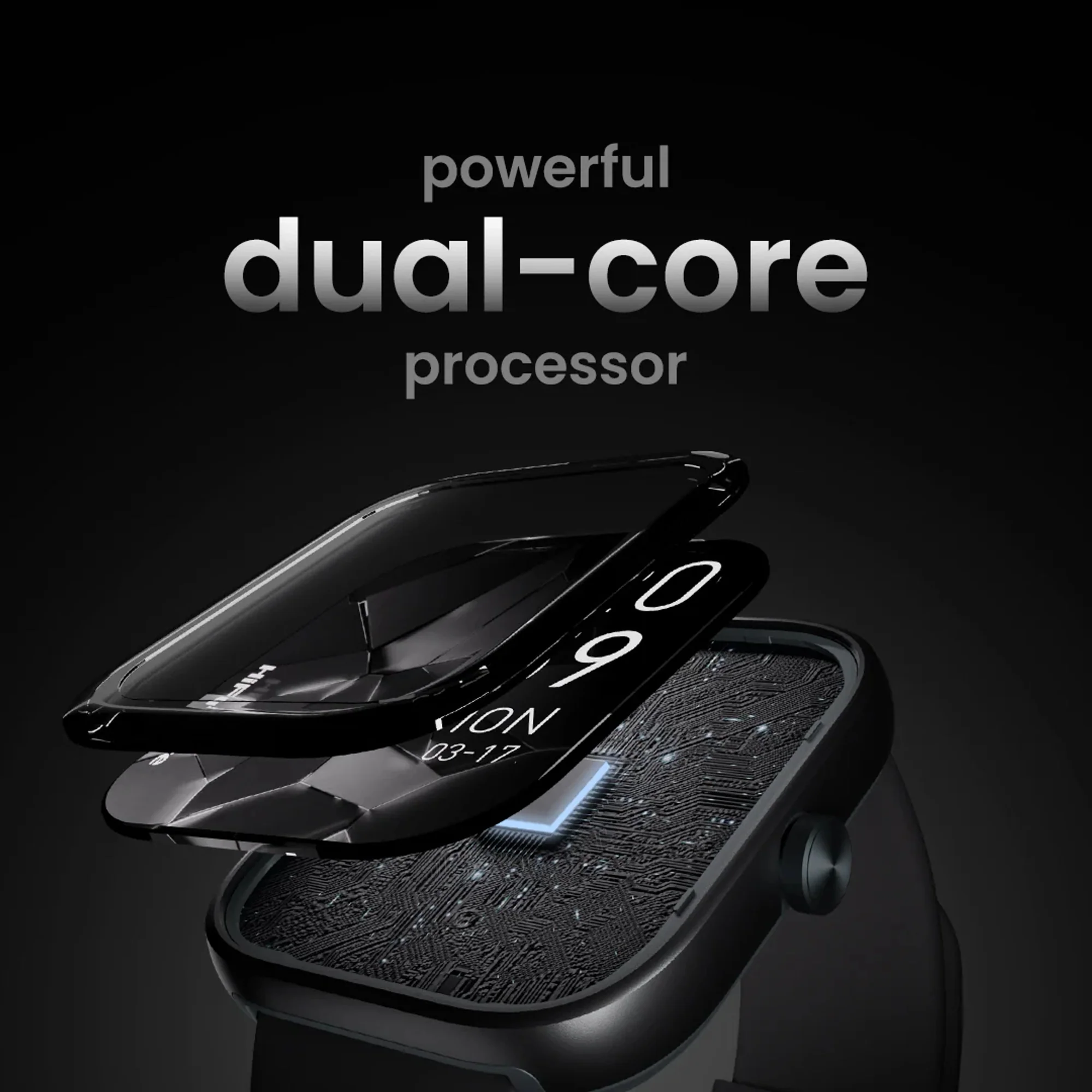 HiFuture Lume Smart Watch 1.85" Display | Silver - Image 5