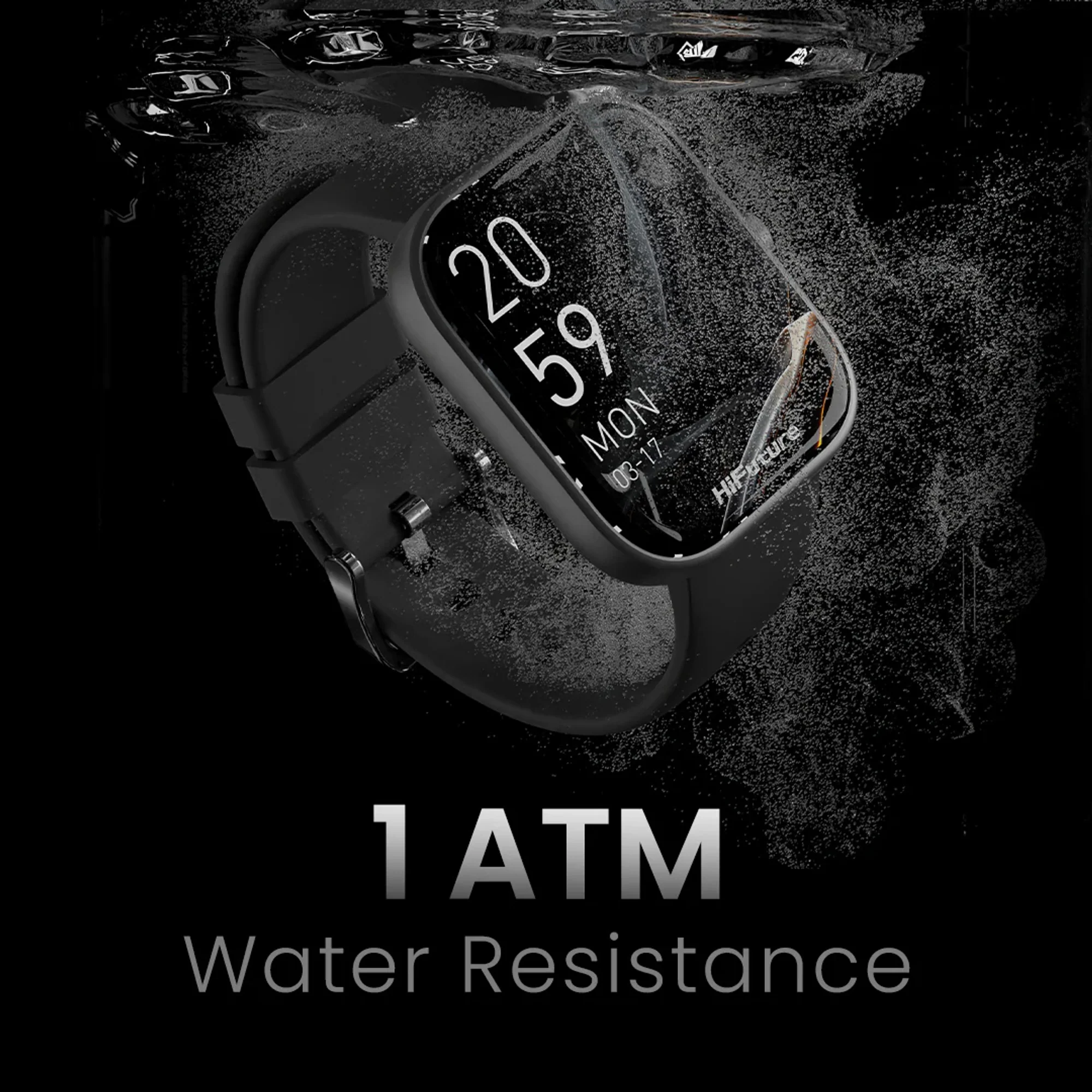 HiFuture Lume Smart Watch 1.85" Display | Silver - Image 4