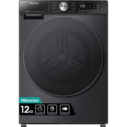 Hisense  5S Series Auto Dosing WiFi-enabled 12 kg 1400 Spin Washing Machine - Black | WF5S1245BB
