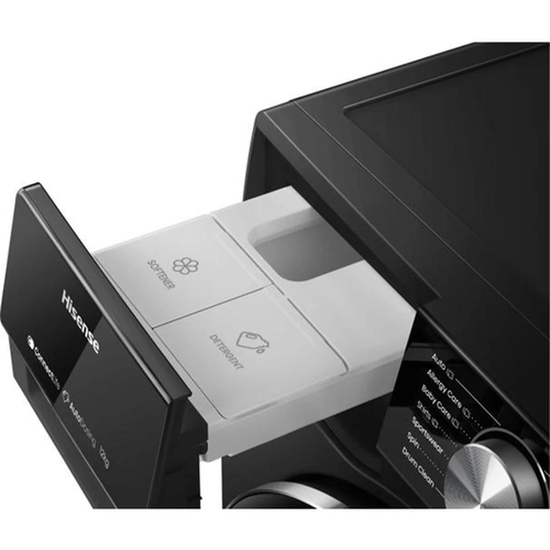 Hisense  5S Series Auto Dosing WiFi-enabled 12 kg 1400 Spin Washing Machine - Black | WF5S1245BB - Image 5