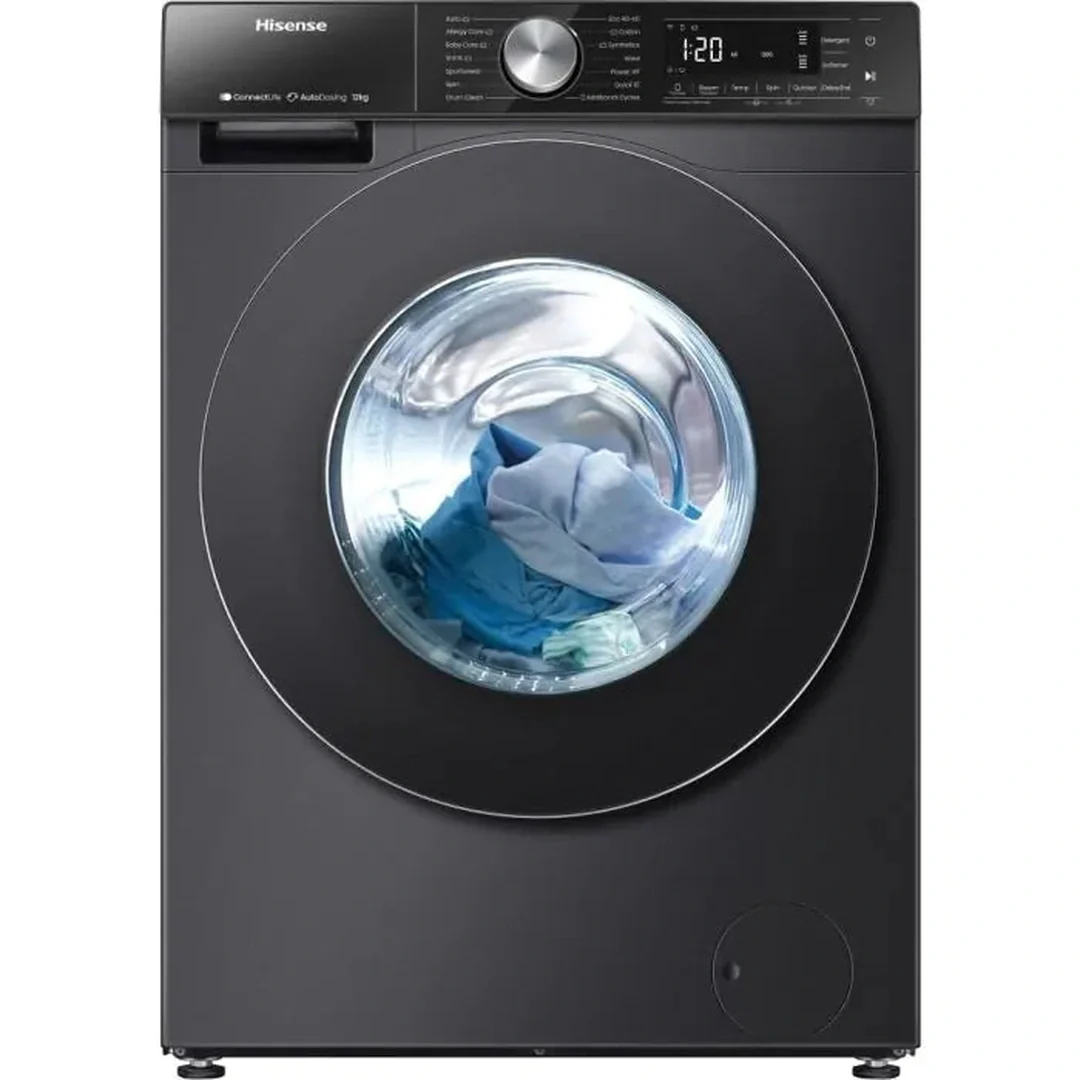 Hisense  5S Series Auto Dosing WiFi-enabled 12 kg 1400 Spin Washing Machine - Black | WF5S1245BB - Image 7