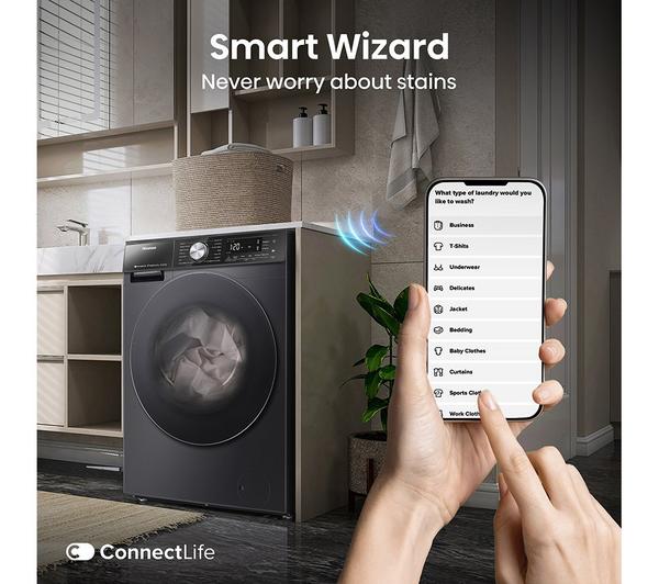 Hisense 5S Series 10.5kg Auto Dosing WiFi Washer Dryer | WD5S1045BB - Image 9