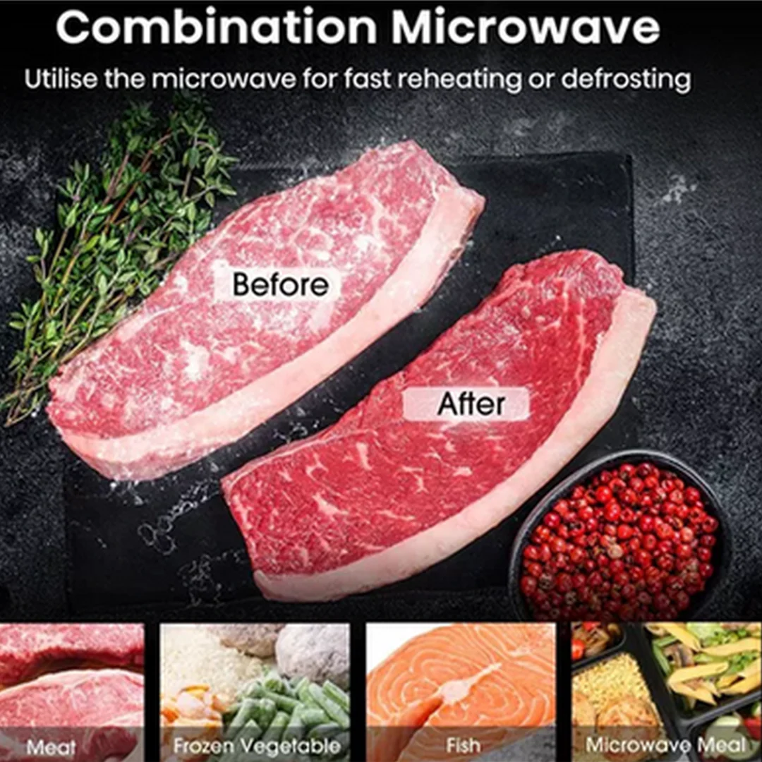 Hisense Hi6 BlackLine AirFry Compact Electric Oven with Microwave | BIM45342ADBGUK - Image 6