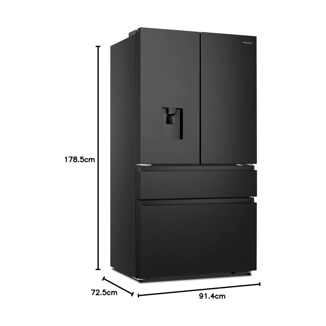 Hisense PureFlat Fridge Freezer - Black Stainless Steel | RF749N4SWFE - Image 4