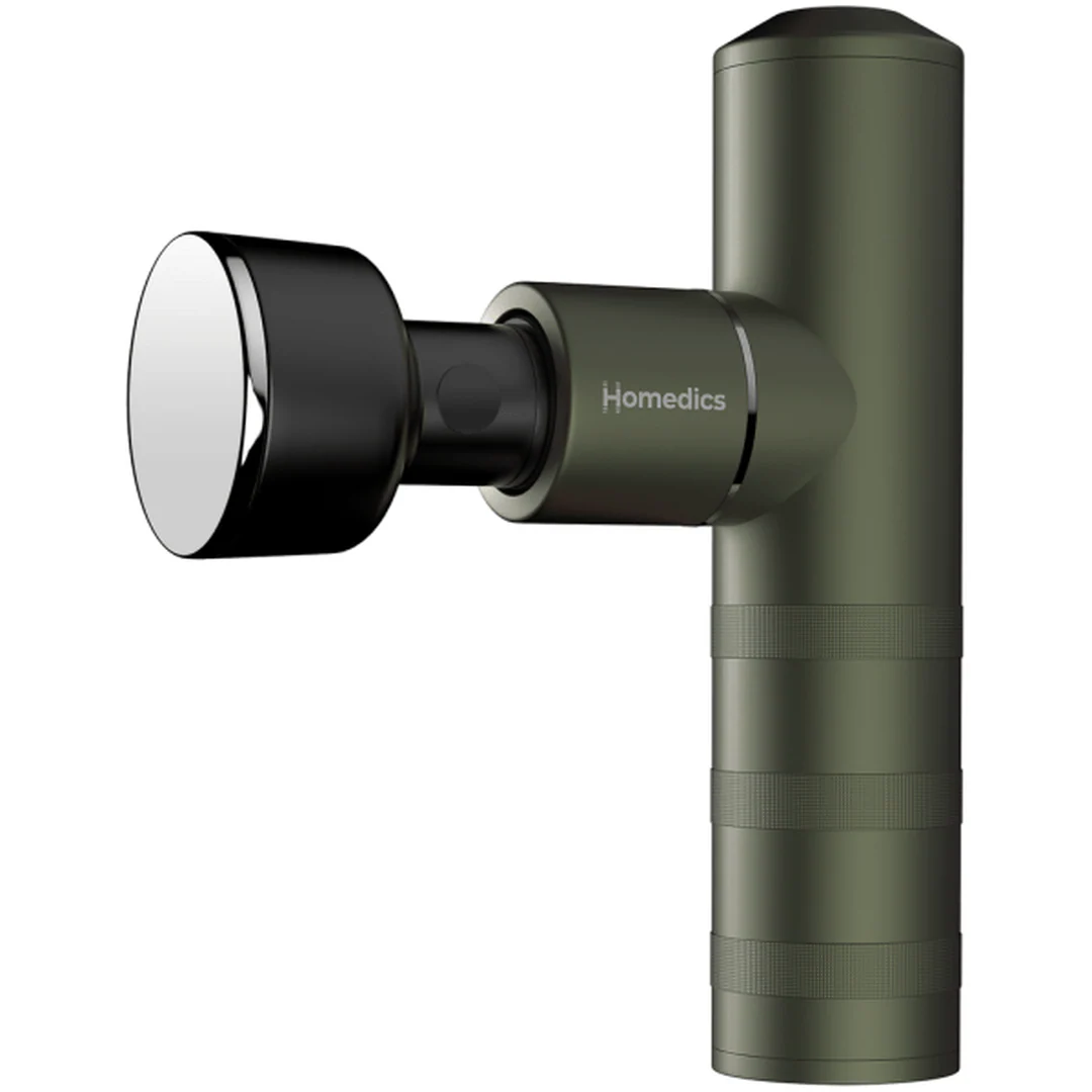 Homedics Myti Green Mini Massage Gun with Heated Head | HHP-65GN
