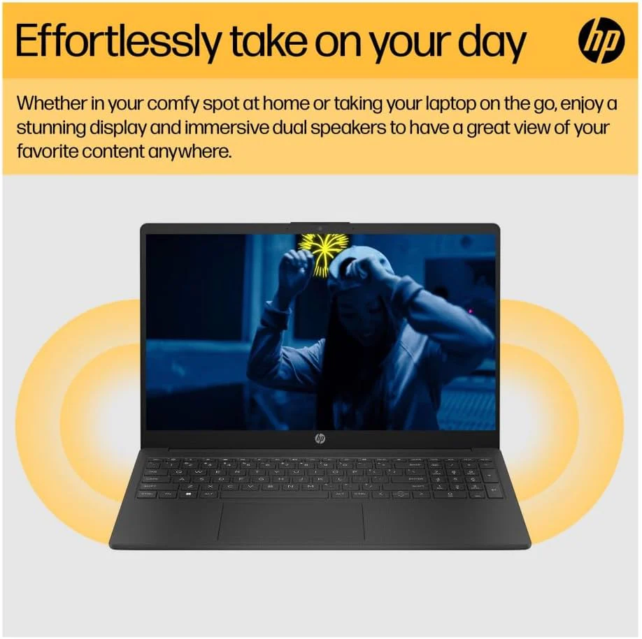 HP 15.6" FHD LCD, AMD Ryzen 5 7520U Quad-Core, 8GB LPDDR5 RAM, 512GB SSD | BM2V0EA#ABU - Image 6