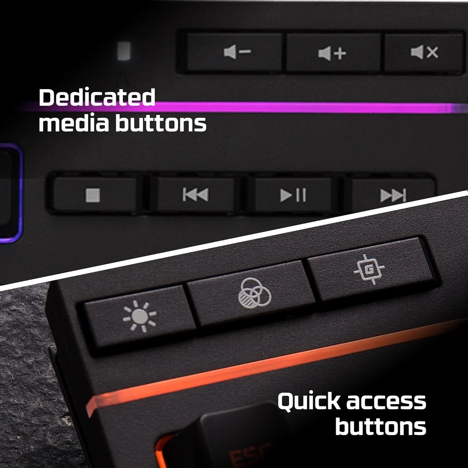 HyperX Alloy Core RGB Membrane Gaming Keyboard | HX-KB5ME2-UK - Image 8