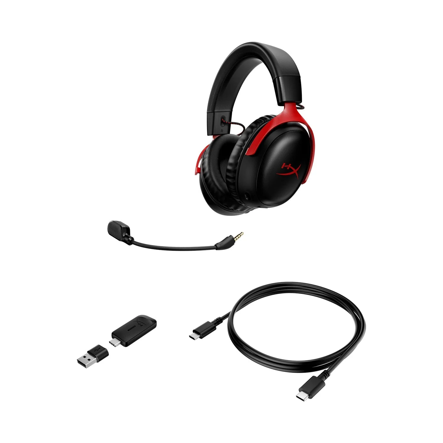 HyperX Cloud III Wireless Black/Red Gaming Headset | 259-77Z46AA - Image 5