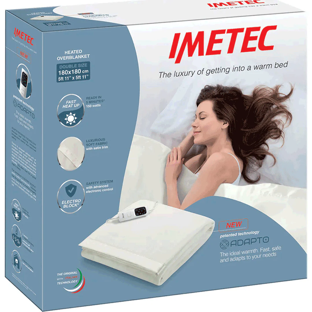 Imetec Solid Fleece Adapto Double Overblanket | 16738 - Image 2