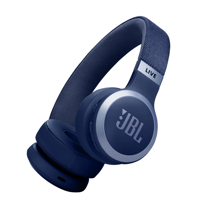 JBL Live 670NC On-Ear Noise-Cancelling Headphones – Blue | JBLLIVE670NCBLU