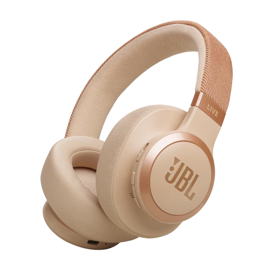 JBL Live 770NC Over-Ear Noise-Cancelling Headphones – Sandstone | JBLLIVE770NCSAT