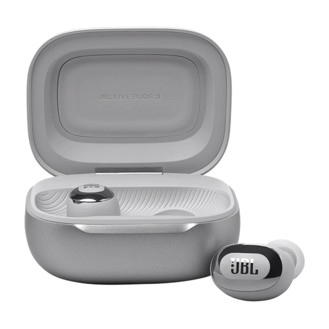 JBL Live Buds 3 True Wireless Noise-Cancelling Earbuds Silver | JBLLIVEBUDS3SIL - Image 3