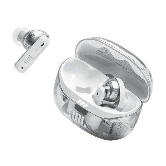 JBL Tune Beam 2 Ghost Edition True Wireless Noise-Cancelling Earbuds | JBLTBEAM2GWHT - Image 2