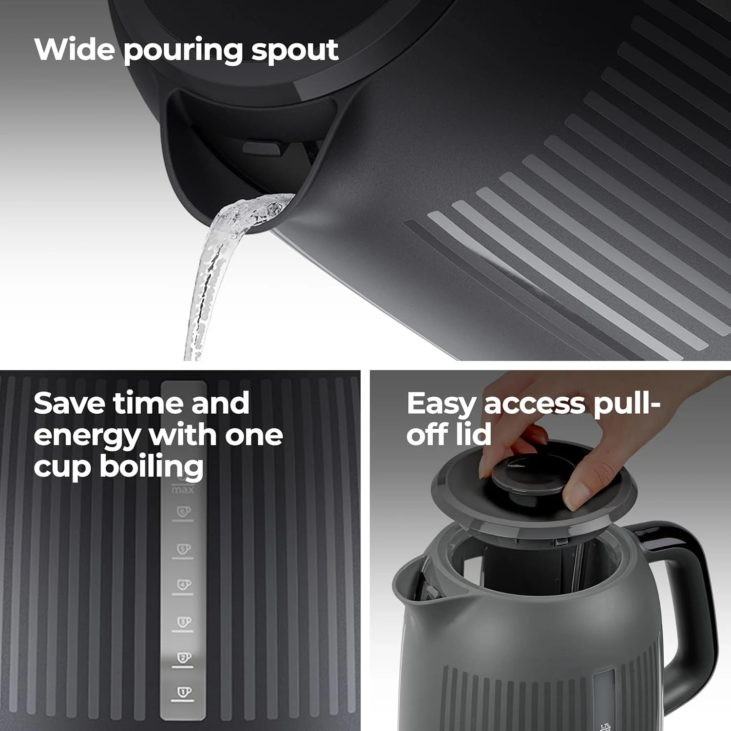 Kenwood Dusk Grey Kettle | ZJP30.000GY - Image 4