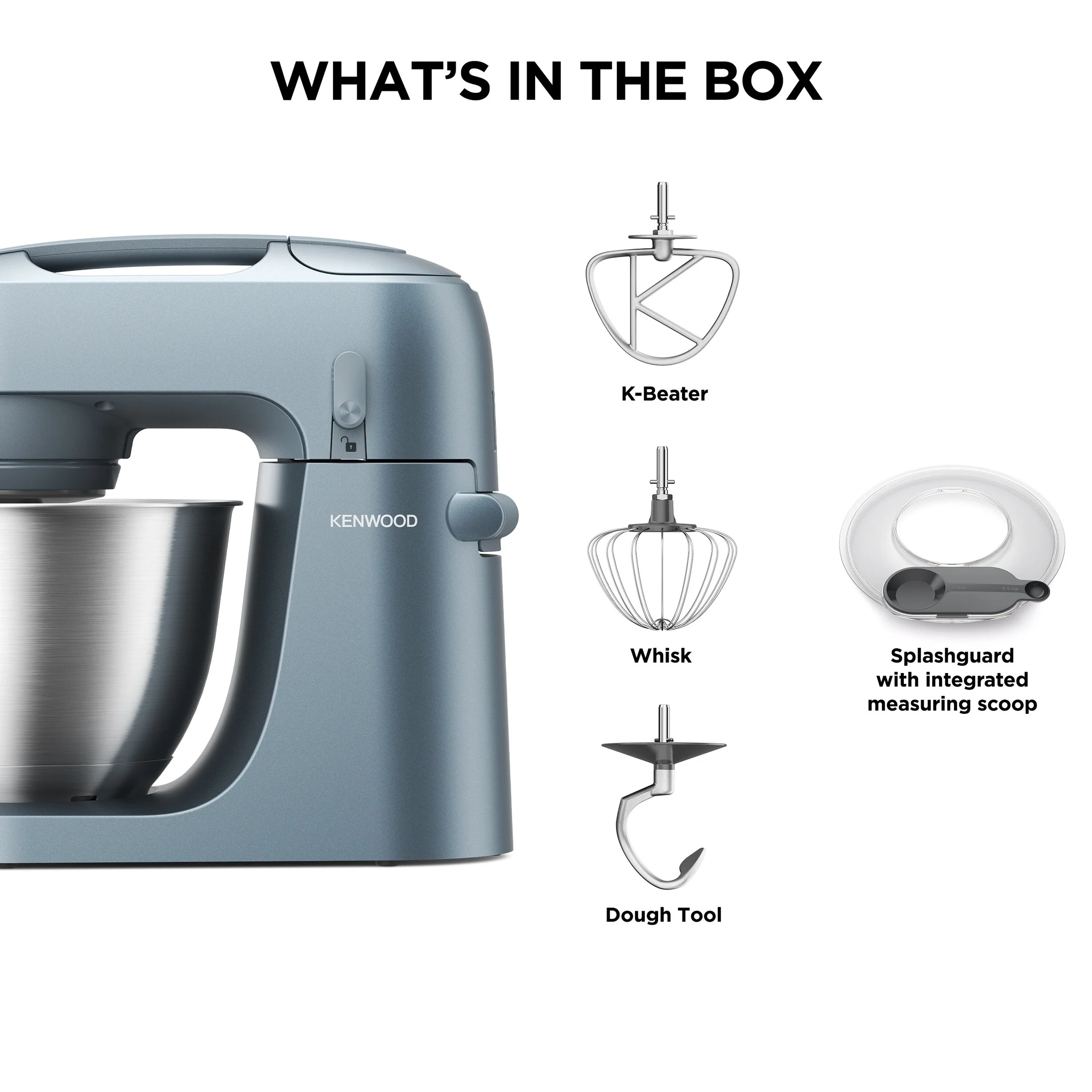 Kenwood Go Stand Mixer — Storm Blue | KZM35.000GY - Image 7
