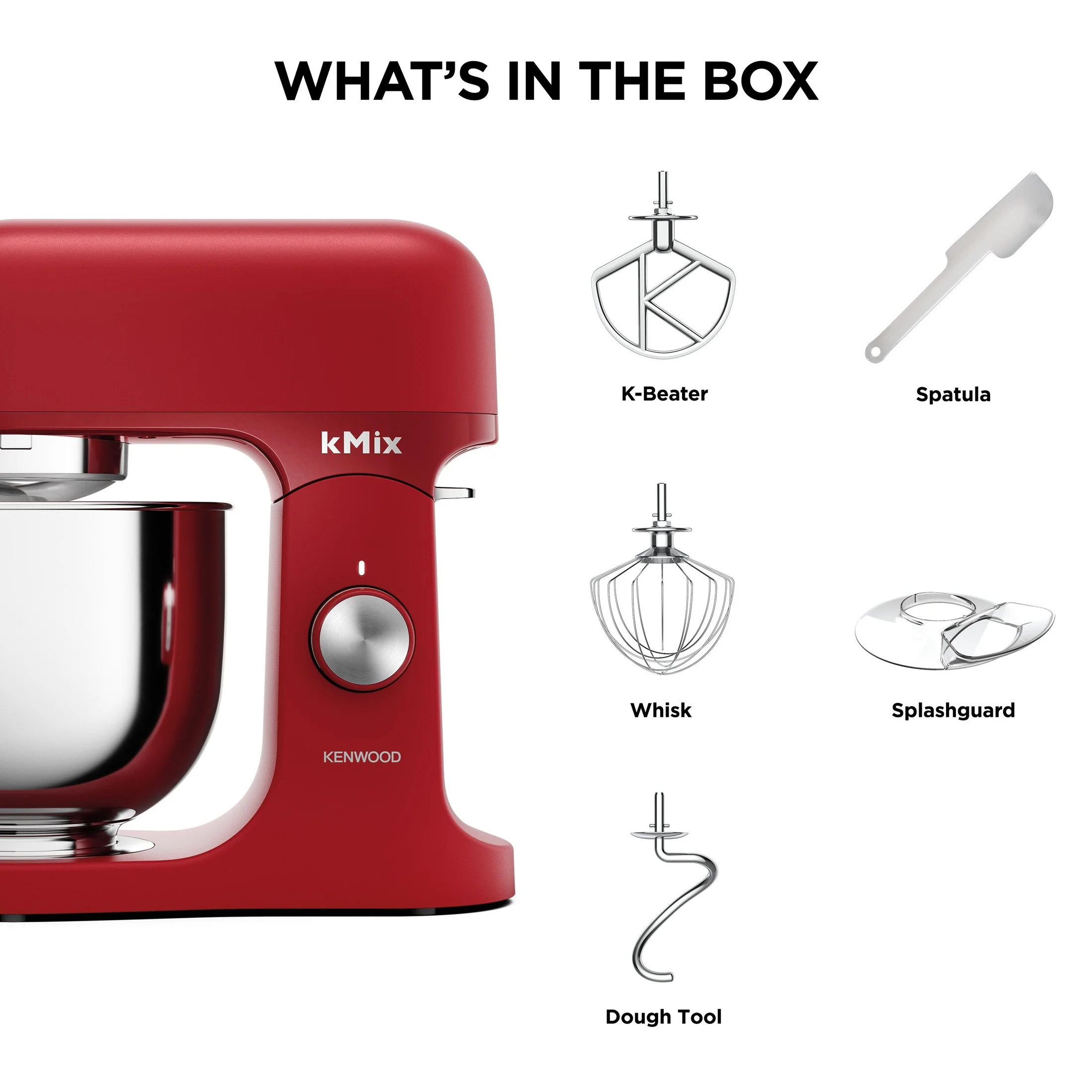 Kenwood kMix 5L Bold Red Stand Mixer | KMX751ARD - Image 7