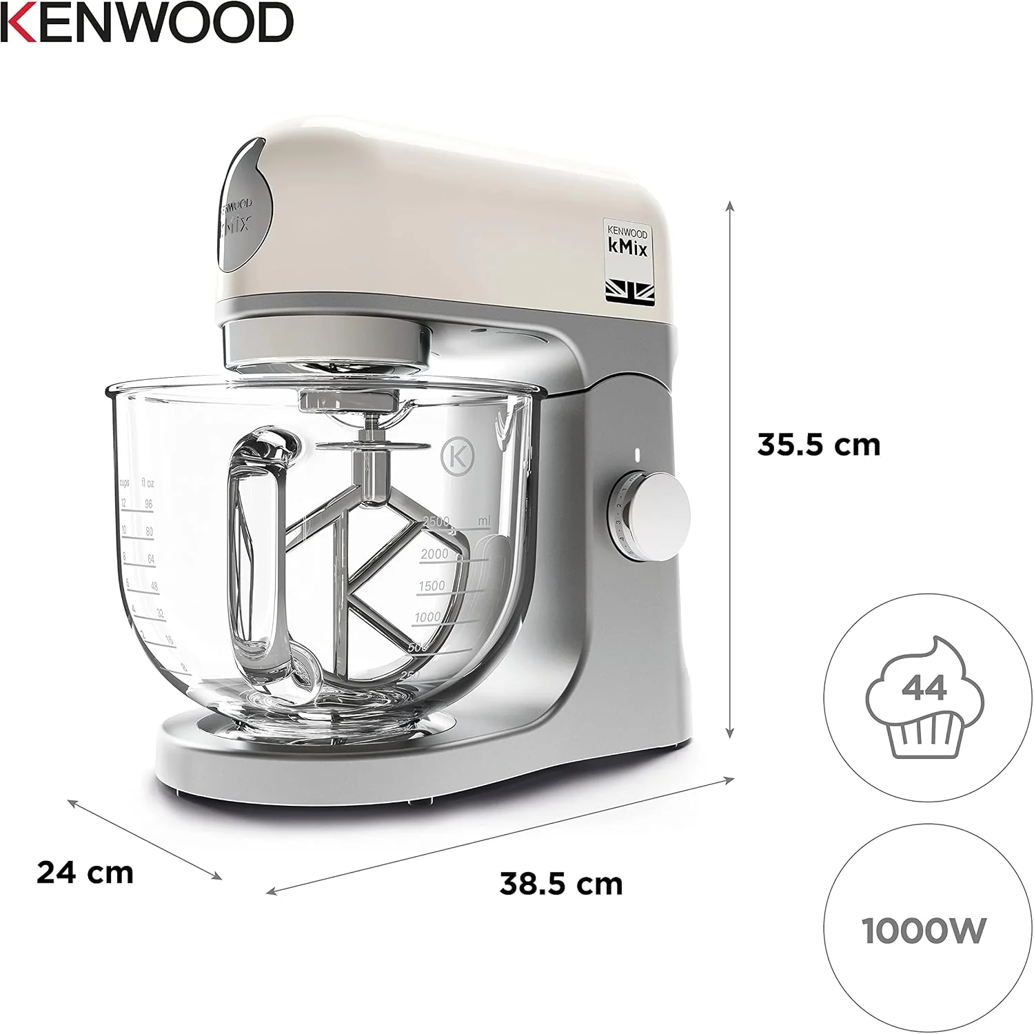 Kenwood Cream Mixer 1000W | KMX754CR - Image 5