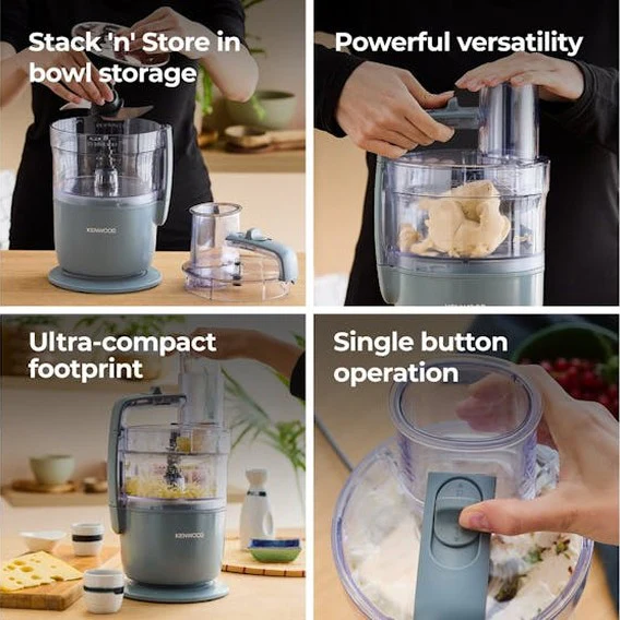 Kenwood MultiPro Go 1.3 L Super‑Compact Food Processor | FDP22.130GY - Image 4