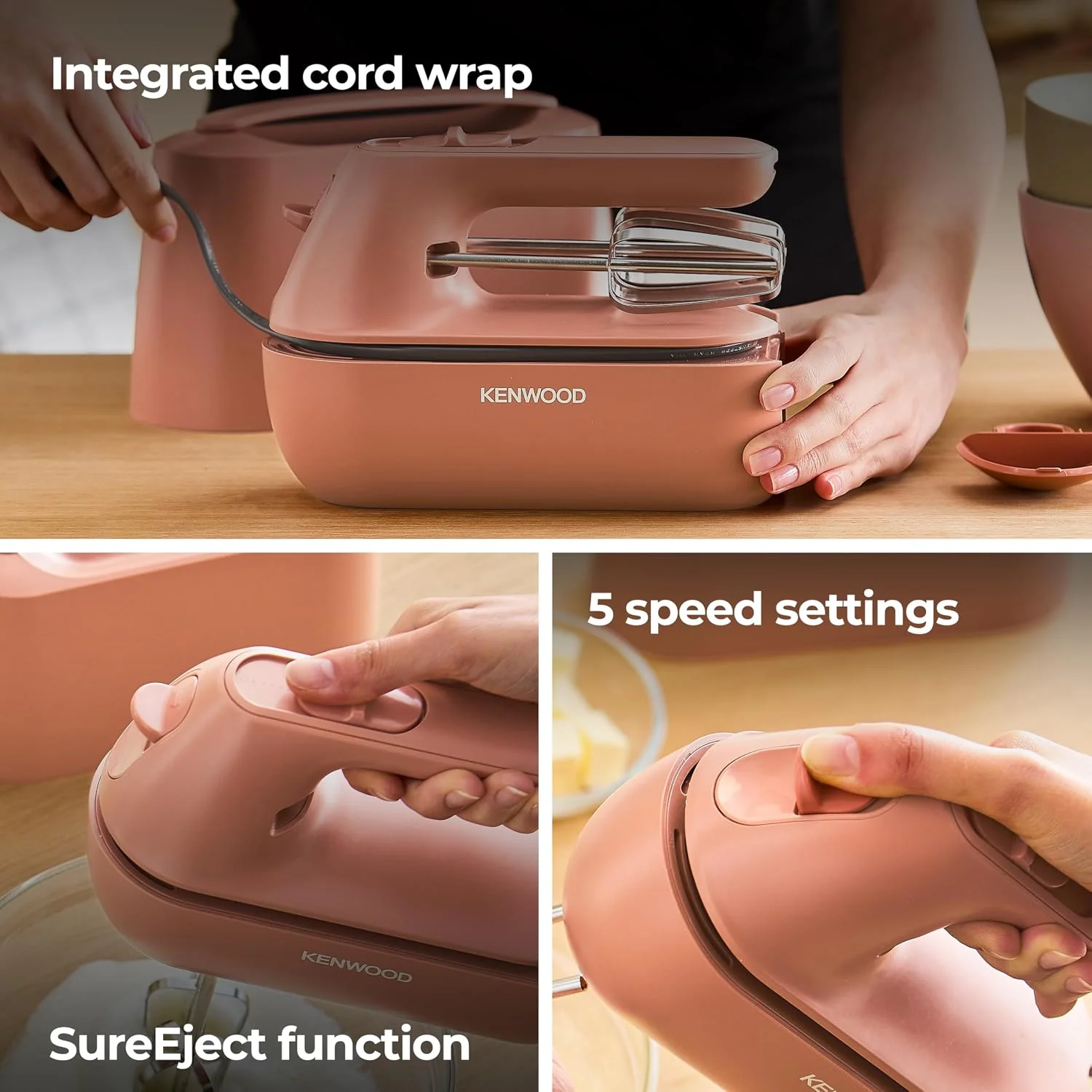 Kenwood QuickMix Go Hand Mixer | HMP40.000RD - Image 4