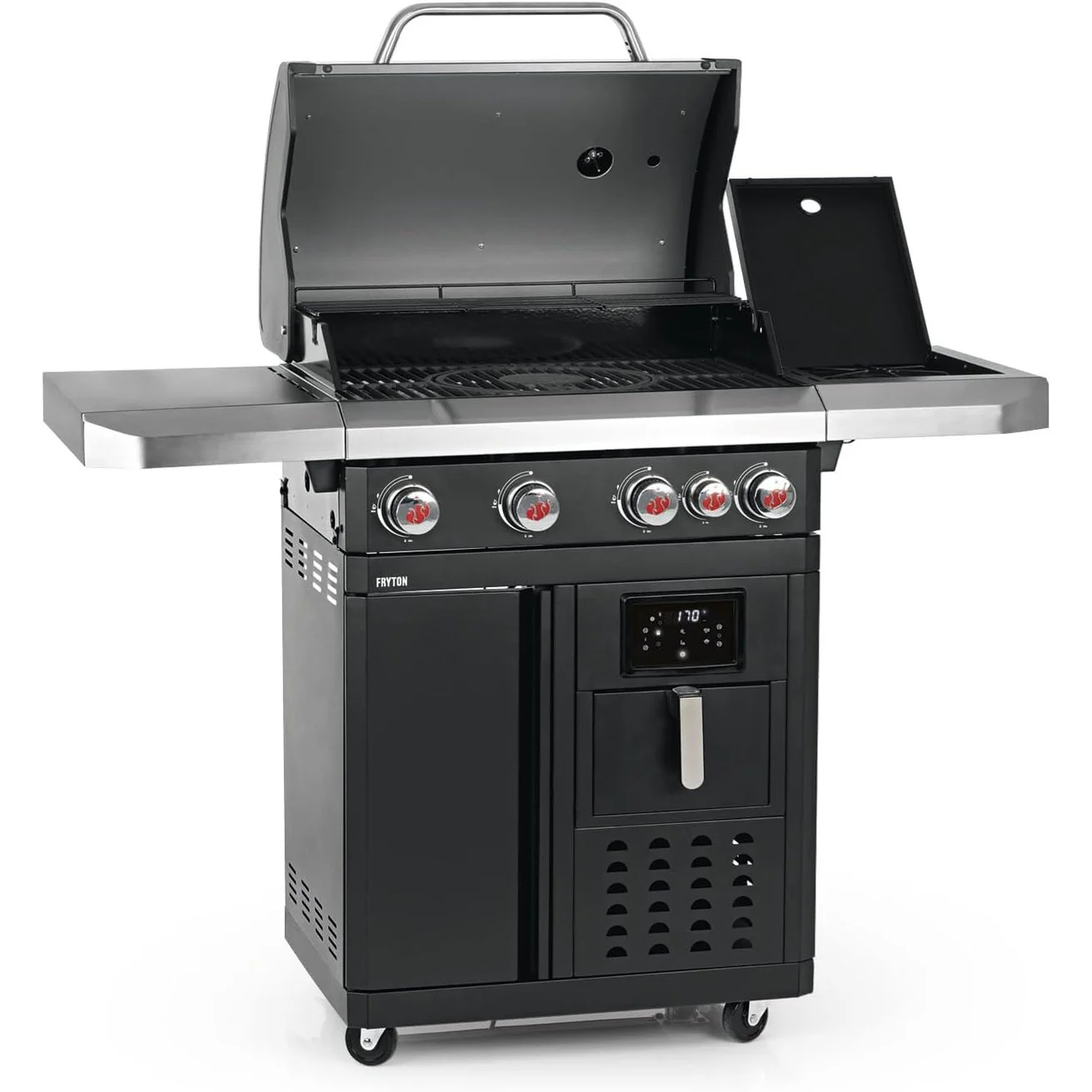 Landmann Fryton 4.1 Cast Iron Gas BBQ with Integrated 3.5L Hot Air Fryer | 7982