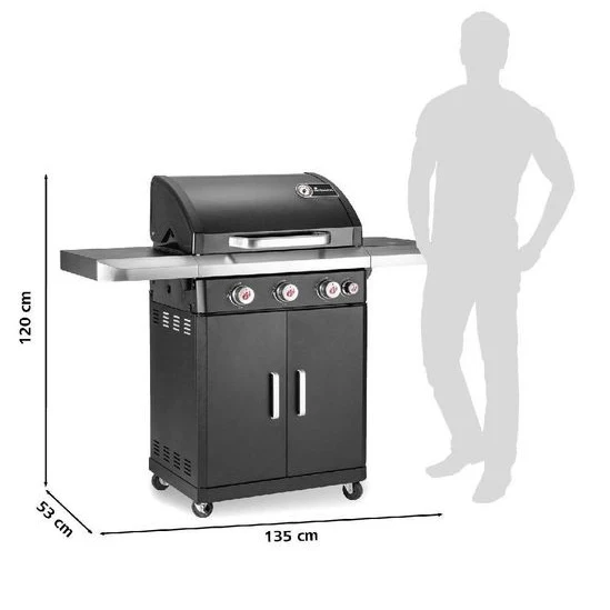 Landmann Rexon 3.1 62cm Cast Iron Gas BBQ with Modulus Cooking System | 12273 - Image 3