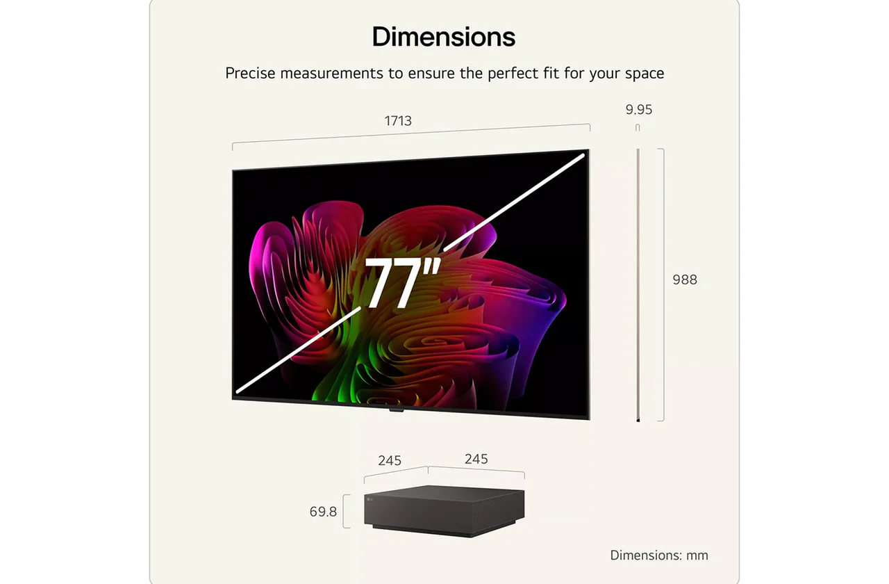 LG 77-inch W6-series 4K OLED Wallpaper TV | OLED77W69LA.AEI - Image 3