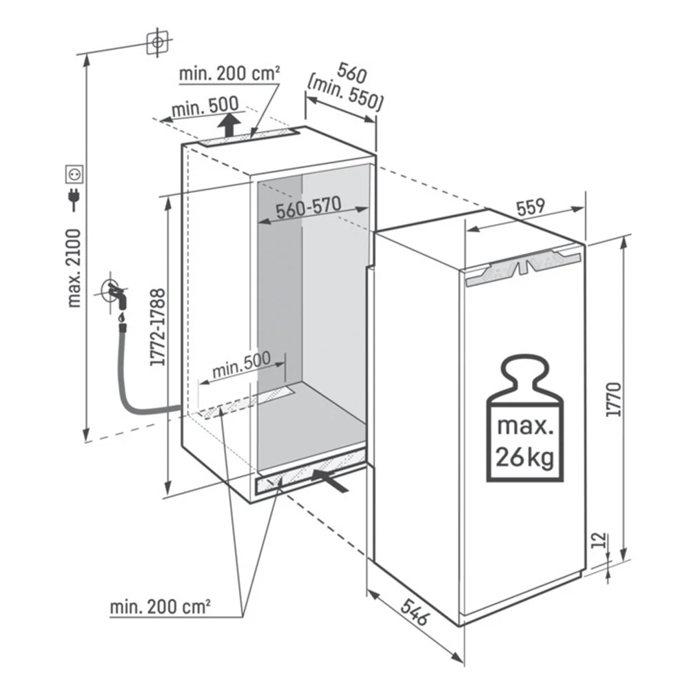 Liebherr IRBci 5180 Peak BioFresh 296 L Integrated Larder Fridge | Fully Built‑In - Image 4