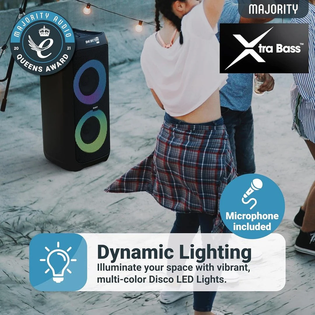 Majority P300 Bluetooth Megasound Party Speaker - Black - Image 3