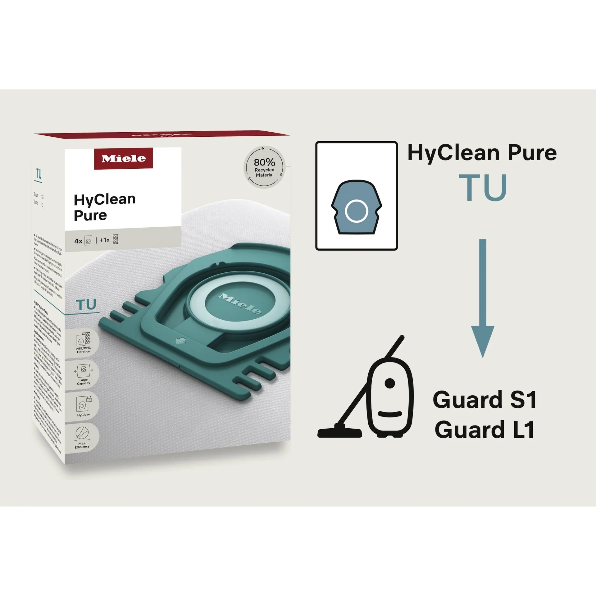 Miele HyClean Pure TU vacuum cleaner bag | 12557060 - Image 3