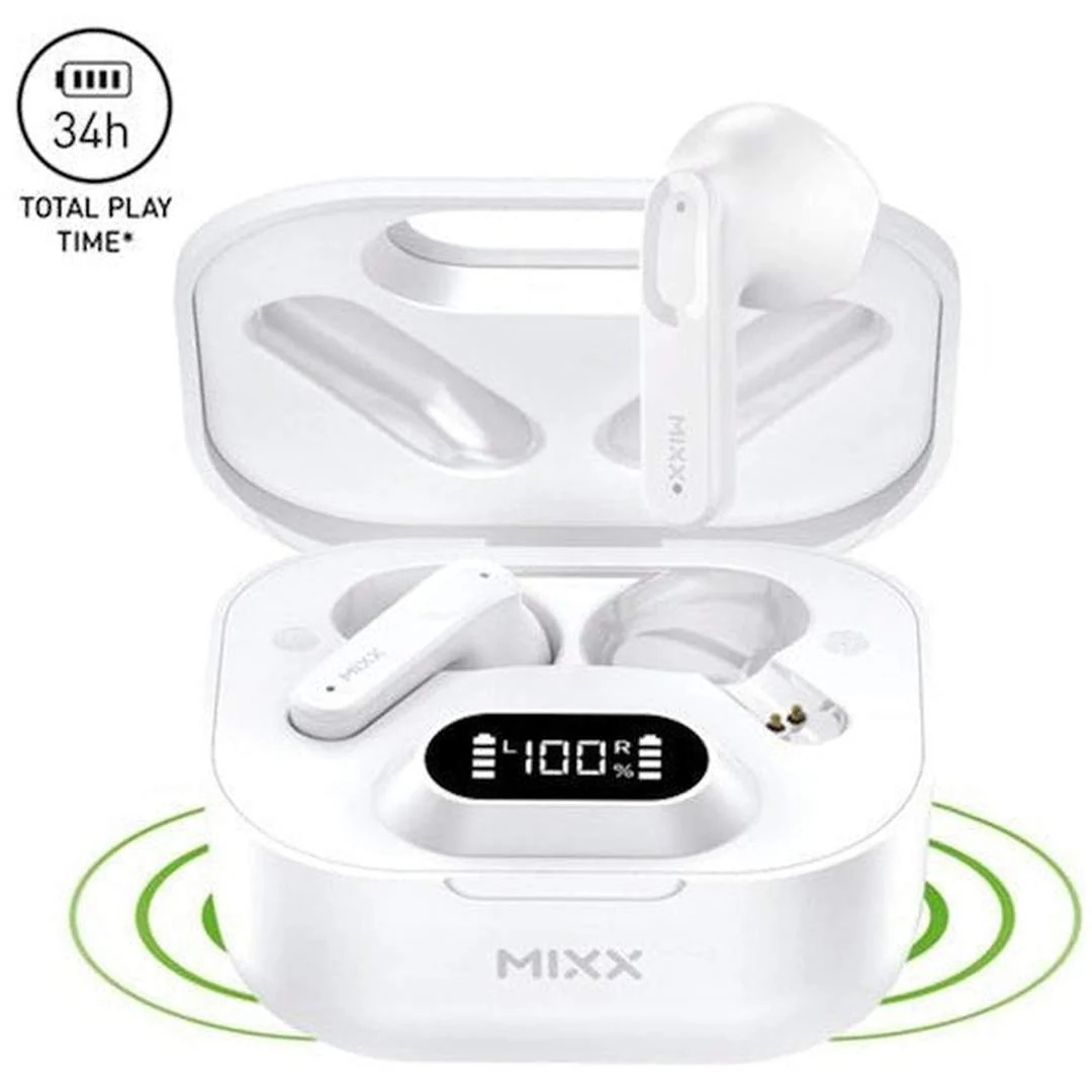 Mixx StreamBuds Hybrid Charge 2 TWS White | SBHB-02-WH-447