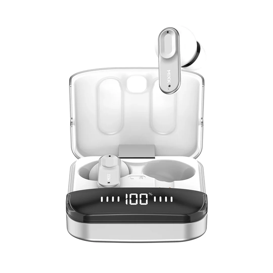 Mixx Streambuds Ultra Mini TWS Earphones Silver White  | SBUL-MI-SW-378 - Image 3