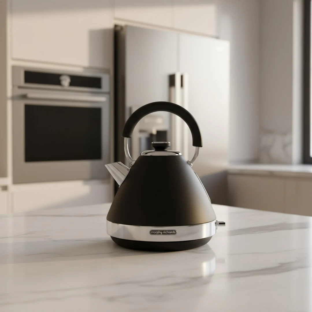 Morphy Richards Venture 1.5L Black Pyramid Kettle | 100131 - Image 3