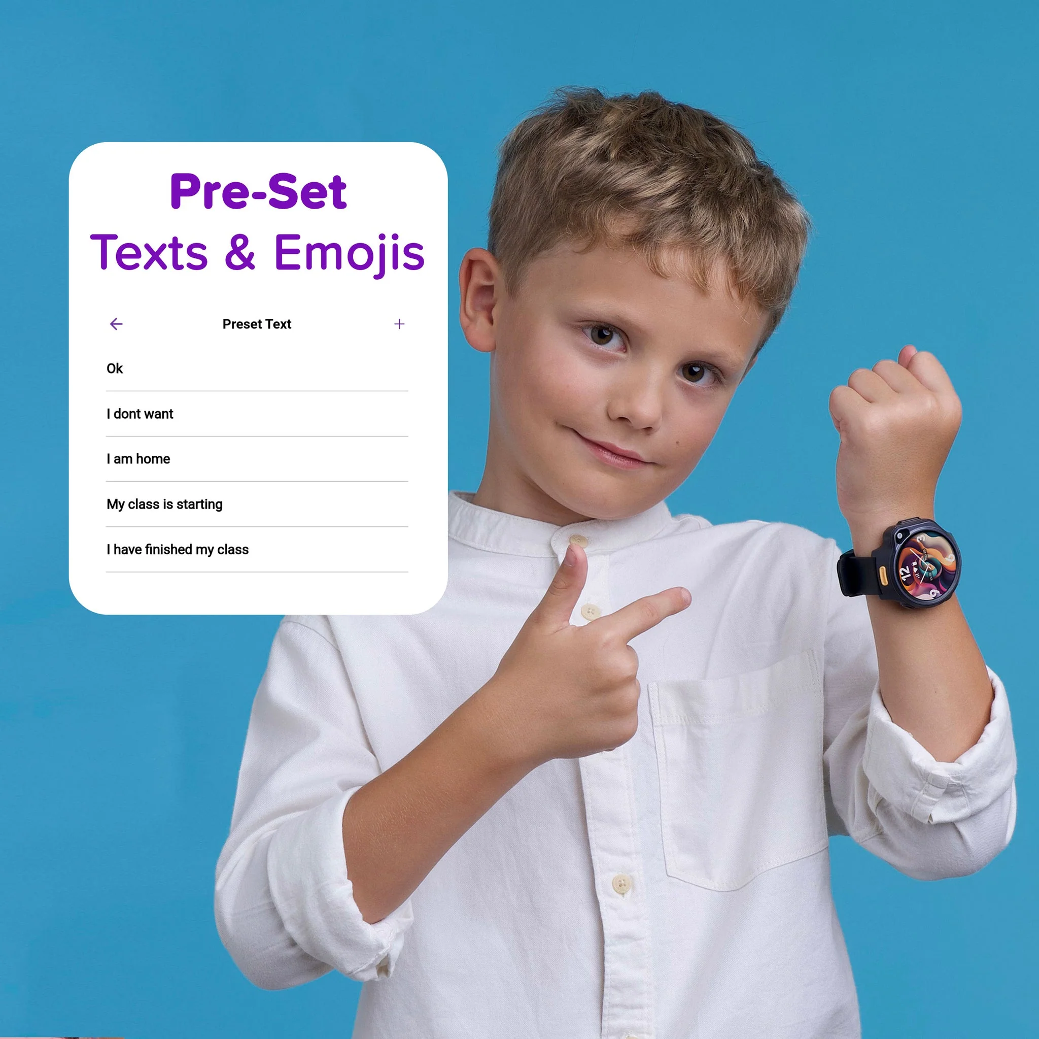 myFirst Fone S3 - 4G Kids Smart Watch with 1.4" Round AMOLED & GPS - Space Blue | 256-KW1401SE-SB01 - Image 6