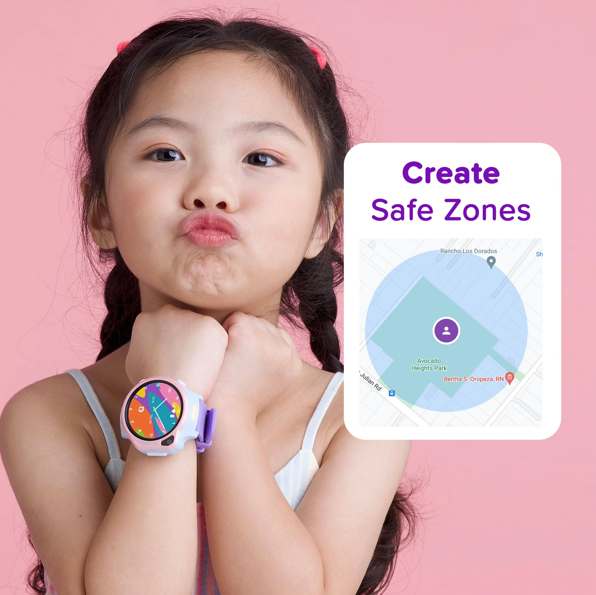myFirst Fone S3 - 4G Kids Smart Watch with 1.4" Round AMOLED & GPS - Space Blue | 256-KW1401SE-SB01 - Image 8