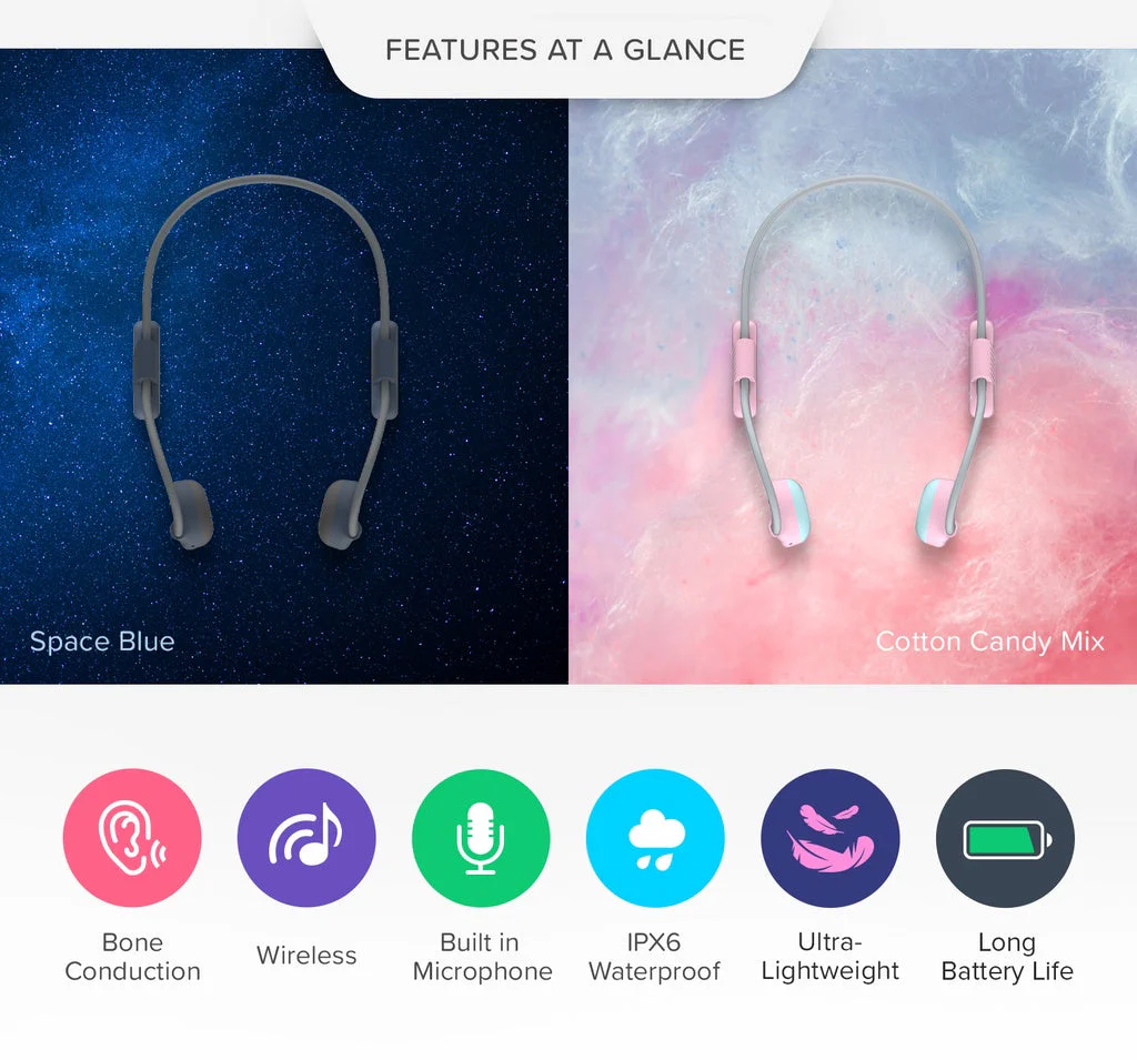 myFirst Headphones BC Wireless Lite - Bone Conduction, 85dB Safe, IP68 Waterproof - Pink | 256-FH8504SA-PK01 - Image 4