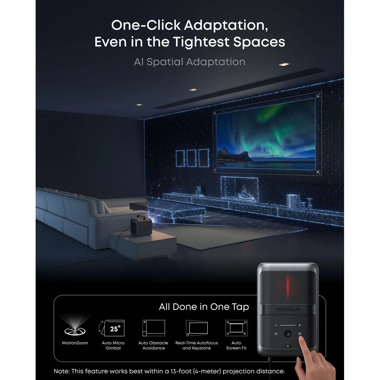 Nebula X1 Triple-Laser 4K Smart Projector | D23512F1 - Image 4