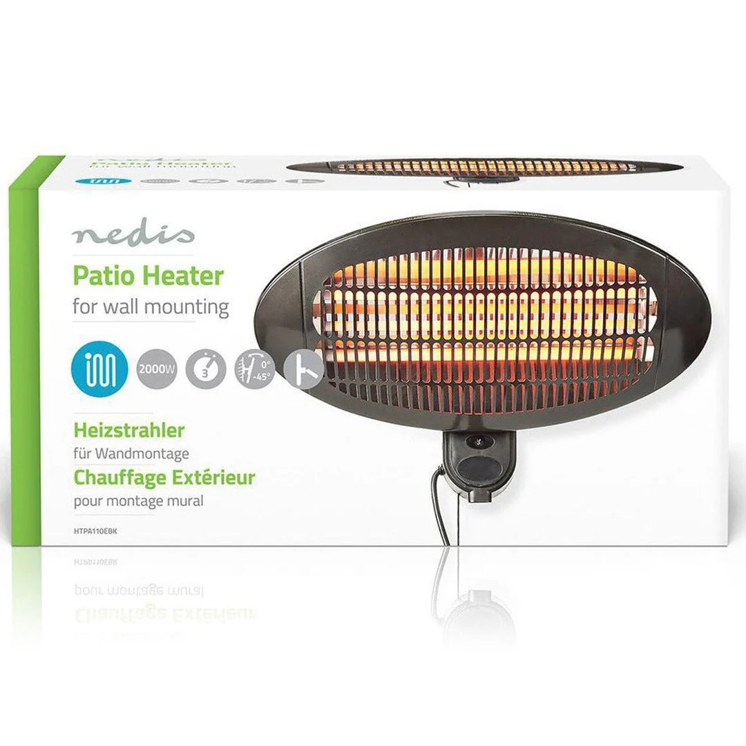 Nedis 2000W Wall Mounted Patio Heater - Image 3