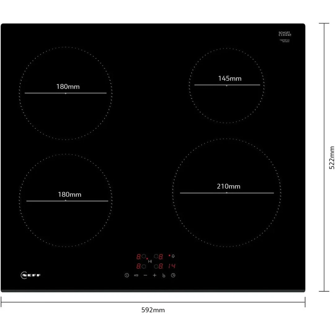 Neff N 30 Induction hob 60 cm Black | T36FBE1L0 - Image 5