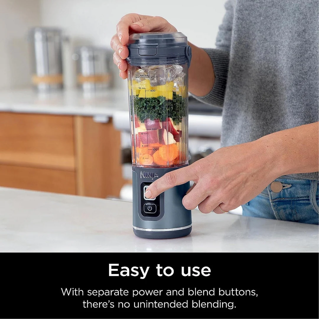 Ninja Blast Cordless Portable Blender Denim Blue | BC151UKNV - Image 4